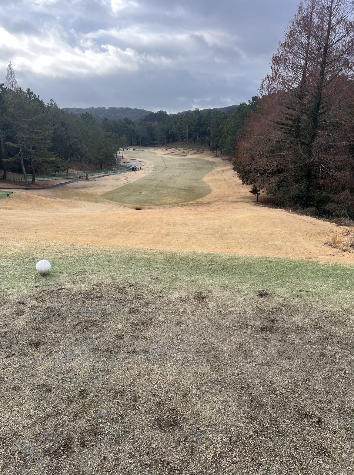 掛川カントリークラブ 1番ホール ティーイングエリア