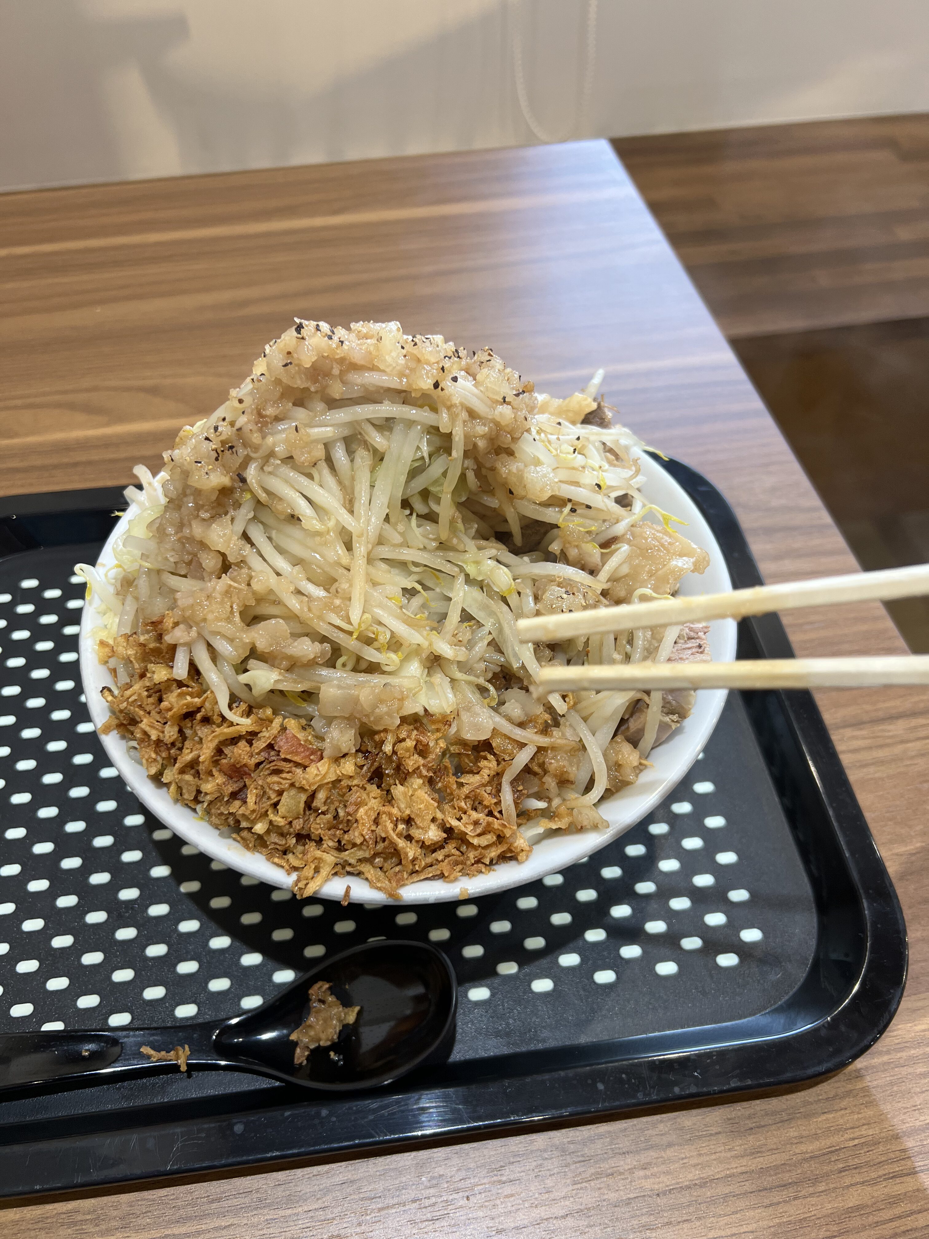 夢の一歩 汁なし 真上から