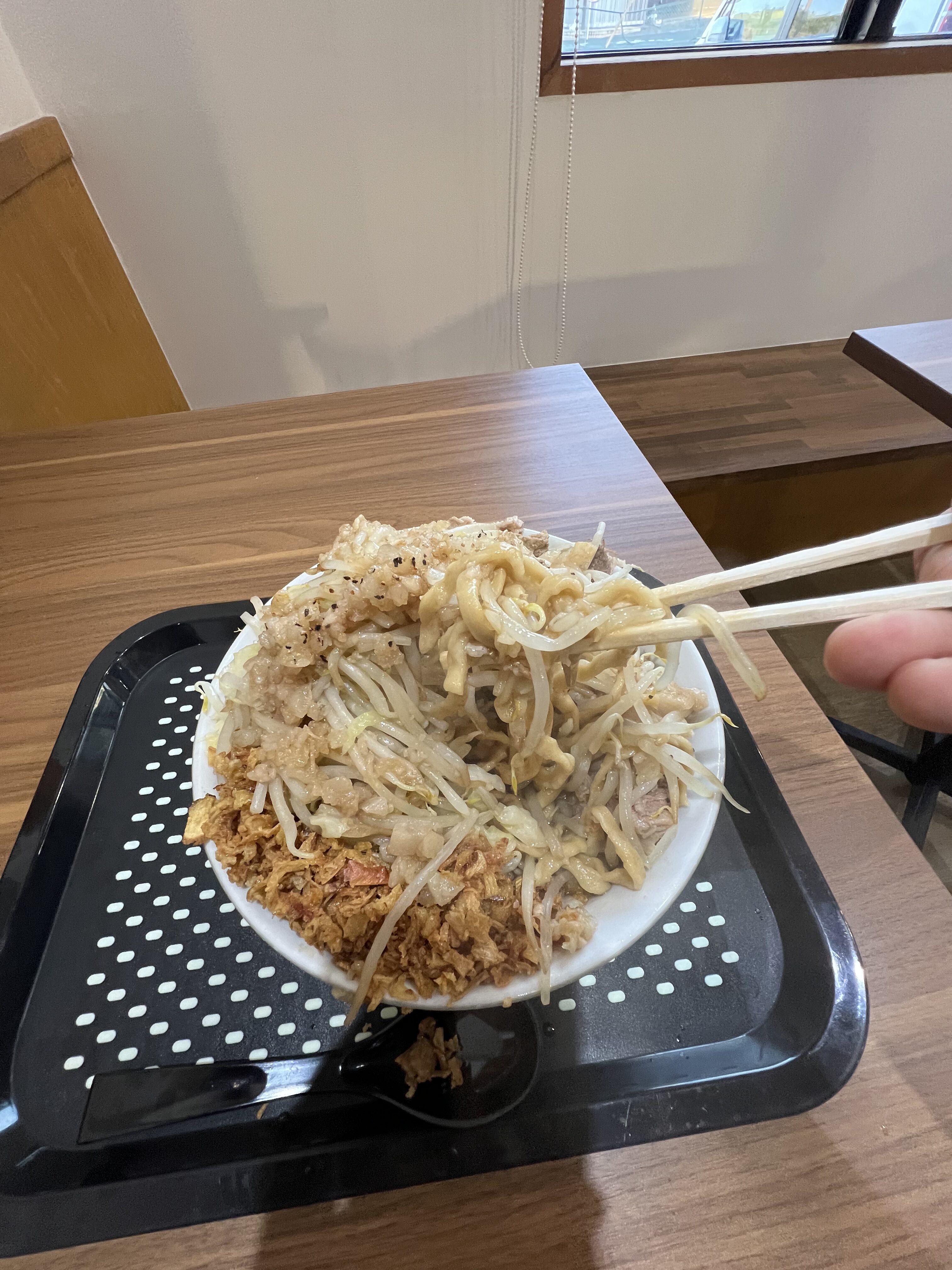 夢の一歩 汁なし 麺リフトアップ
